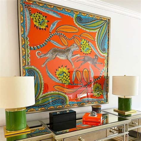 hermes scarves framed|hermes scarf wall art.